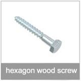 hexagon wood screw